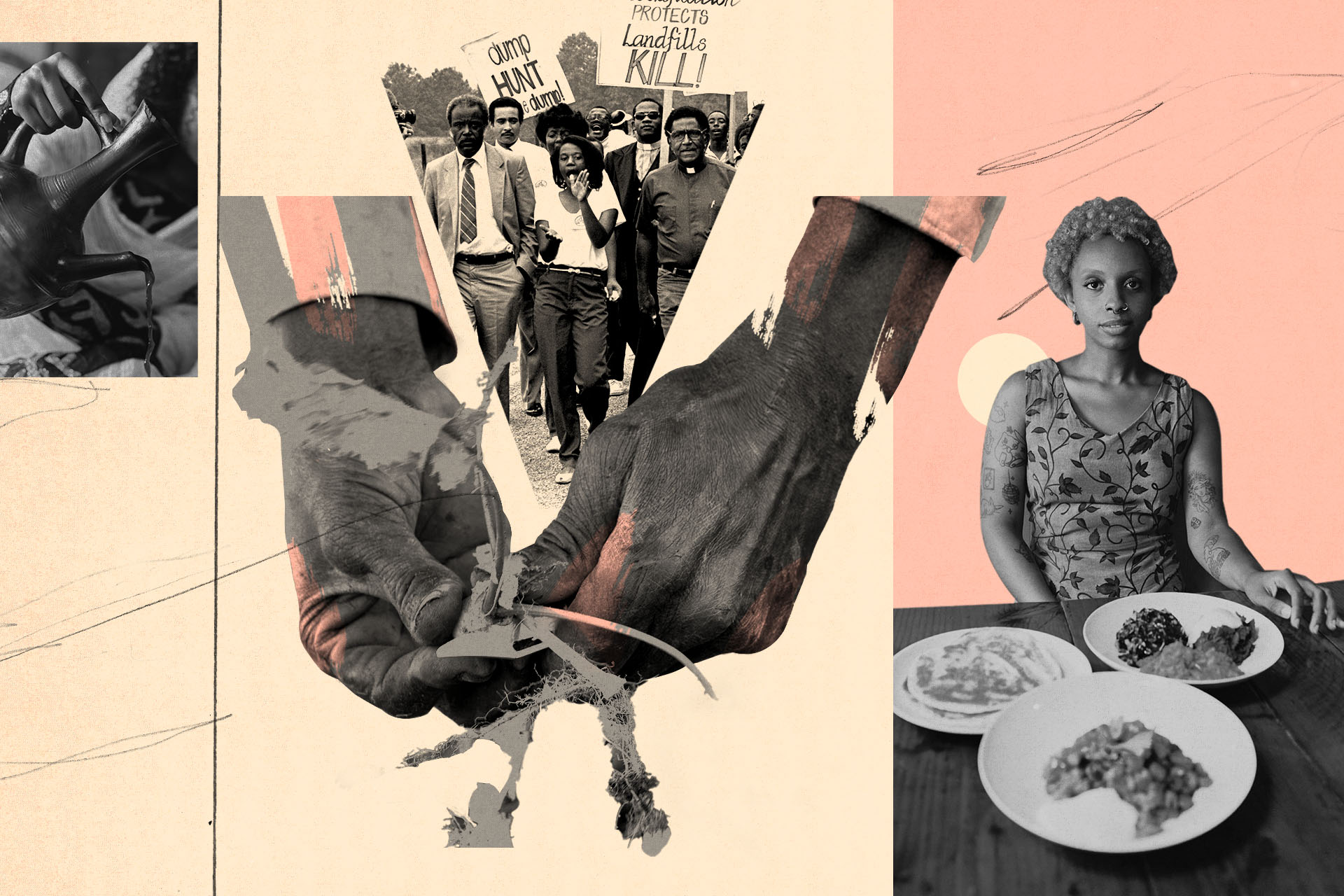 A collage image by Mark Harris